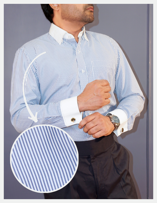 Non Iron Banker Stripes Formal Shirt
