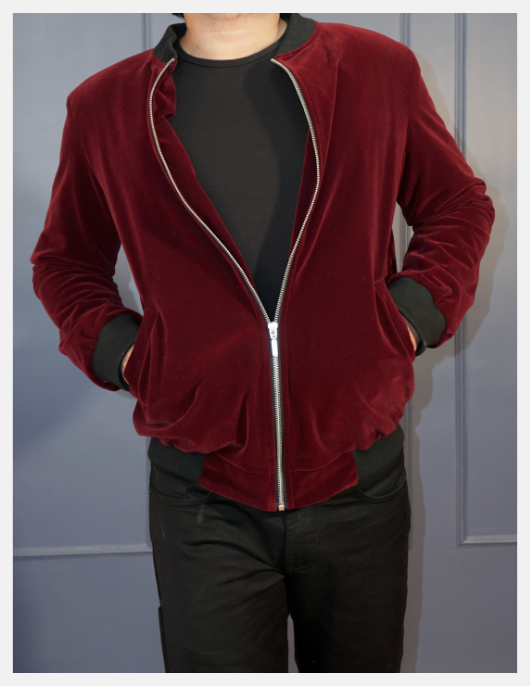 Velvet Bomber Jacket