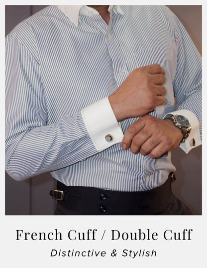 Non Iron Banker Stripes Formal Shirt