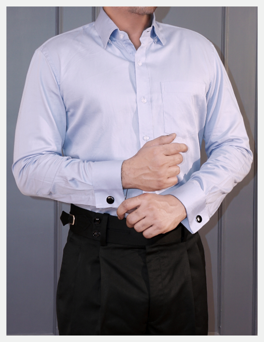 Non Iron Solid Cotton Silk Formal Shirt