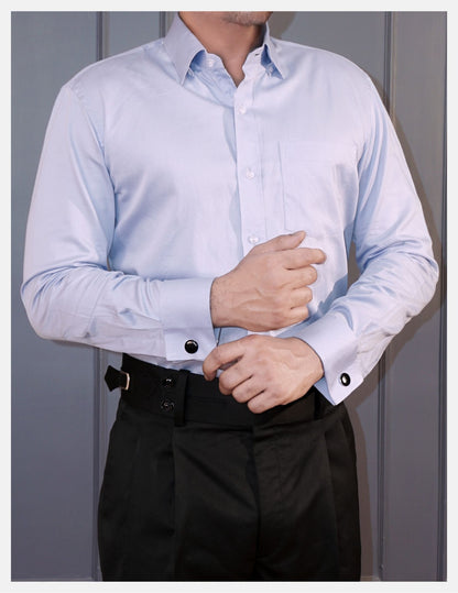 Non Iron Solid Cotton Silk Formal Shirt