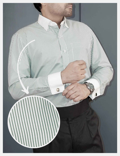 Non Iron Banker Stripes Formal Shirt