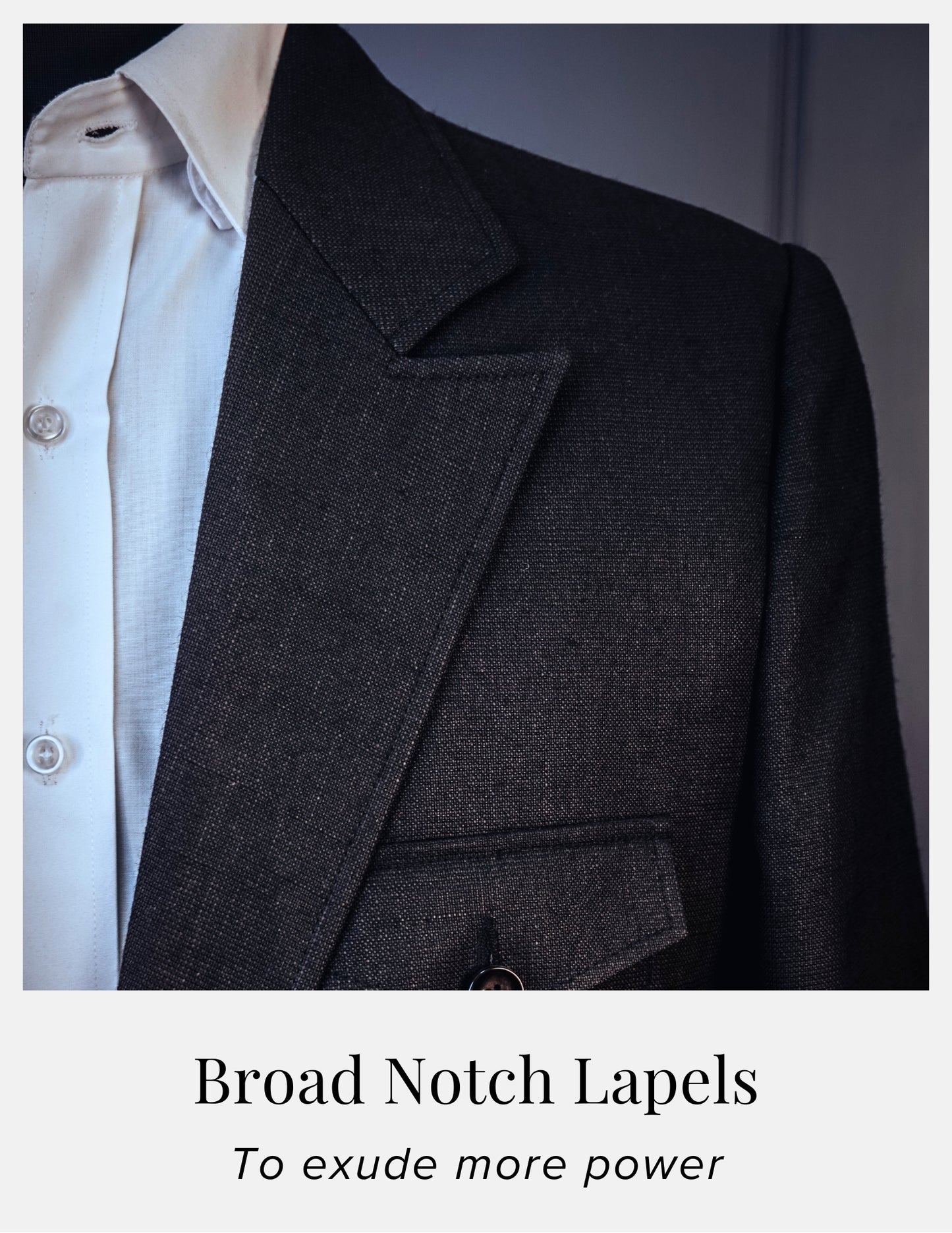 Single Breasted Double Button Suit with Patch Pockets