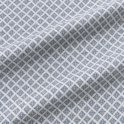 Grey Micro-Print Egyptian Giza Cotton Formal Shirt for Men – Twill Weave & French Cuffs