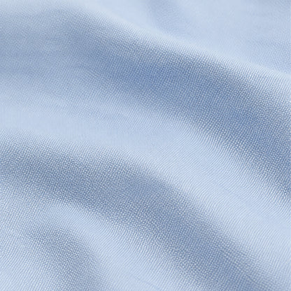Light Blue Oxford Banker's Shirt for Men – White Contrast Collar & French Cuffs, Giza Cotton