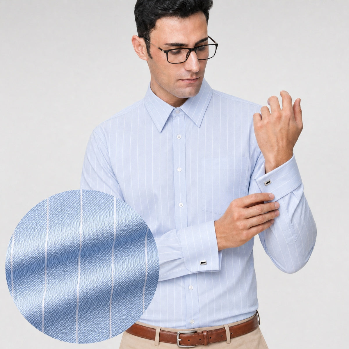 Light Blue Stripe Shirt