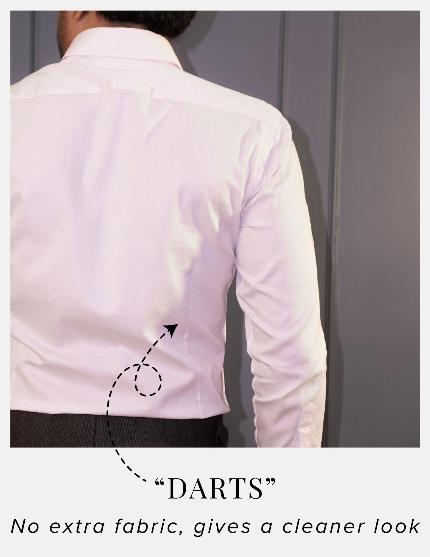 Light Pink Cotton Satin Formal Shirt for Men – French Cuffs | Dignity | Darts at the back to avoid muffin top