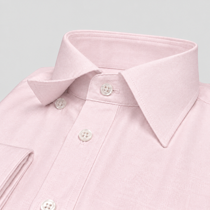 Light Pink Premium Luxury Cotton Oxford Formal Shirt for Men – French Cuffs