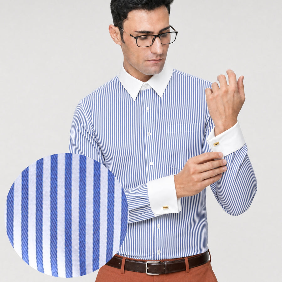 Royal Blue Banker Shirt
