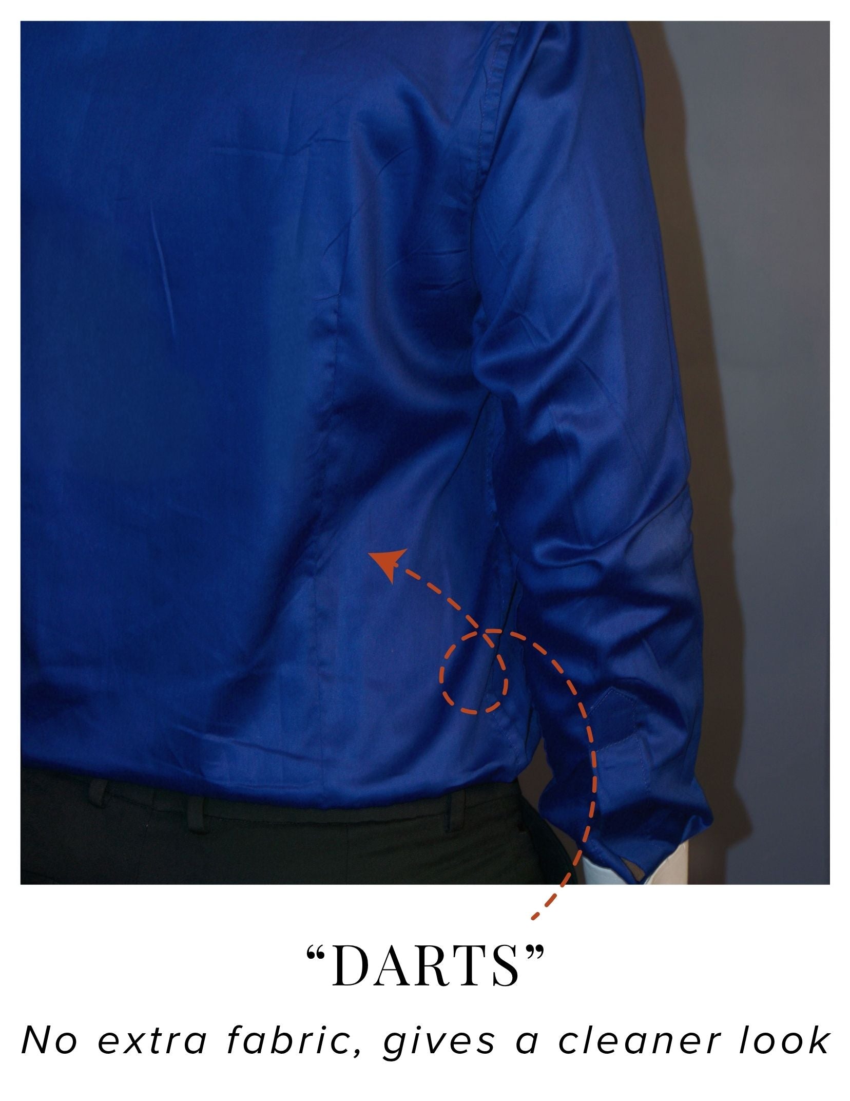 Royal Blue Cotton Satin Formal Shirt with White Contrast Collar and Cuff | Dignity | Darts View