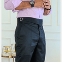 Italian Style Gurkha Trousers  With Side Fastening