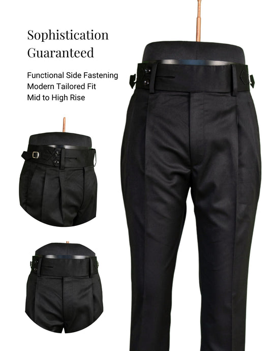 Italian Style Split Double Button With Side Adjusters