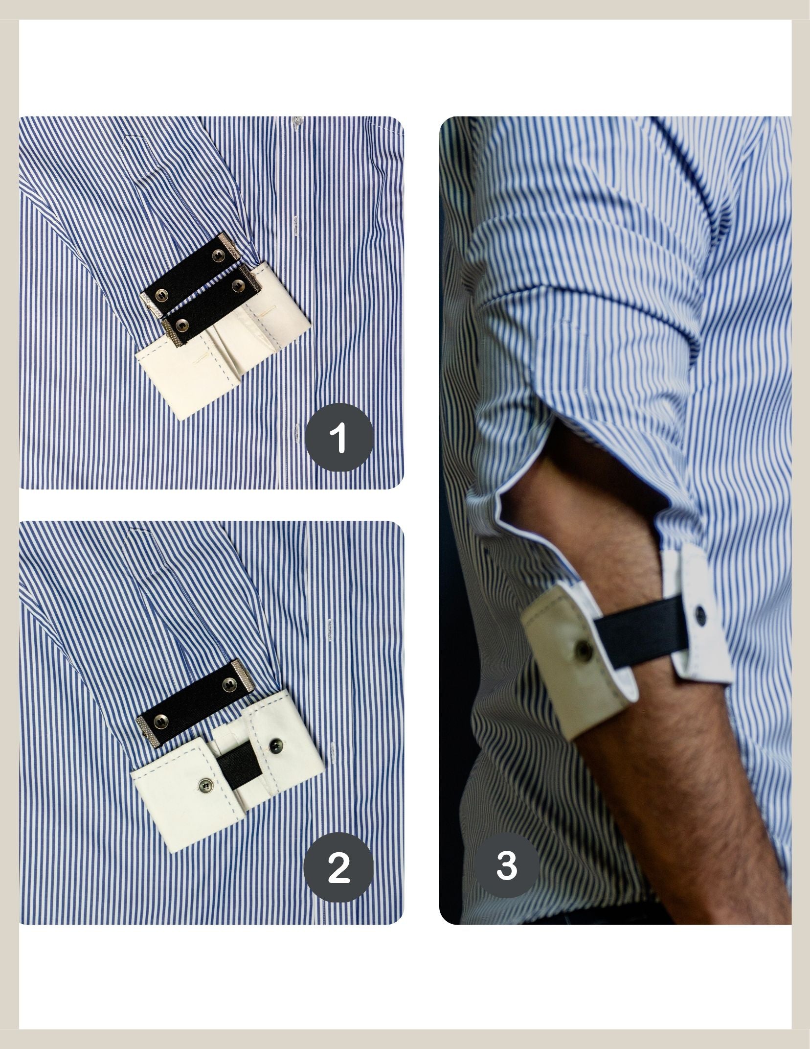 formal shirt accessory cuff holders for men | Dignity | Guide
