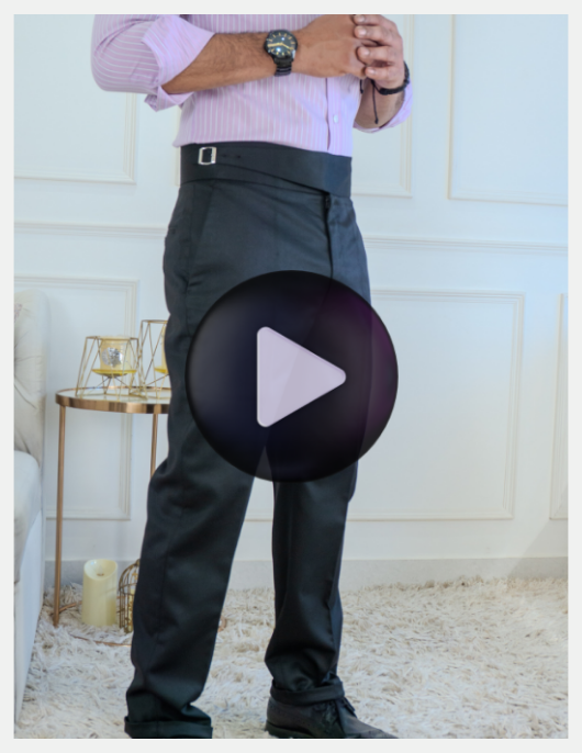 Italian Style Gurkha Trousers  With Side Fastening