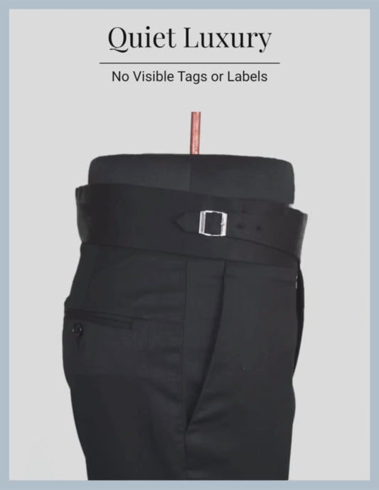 Italian Style Gurkha Trousers  With Side Fastening